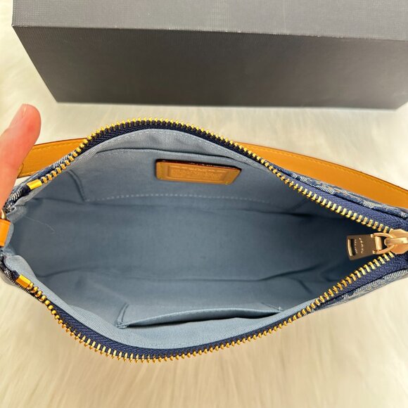 COACH Blue Cowboy Shoulder Bag Crossbody Bag - Picture 4 of 13